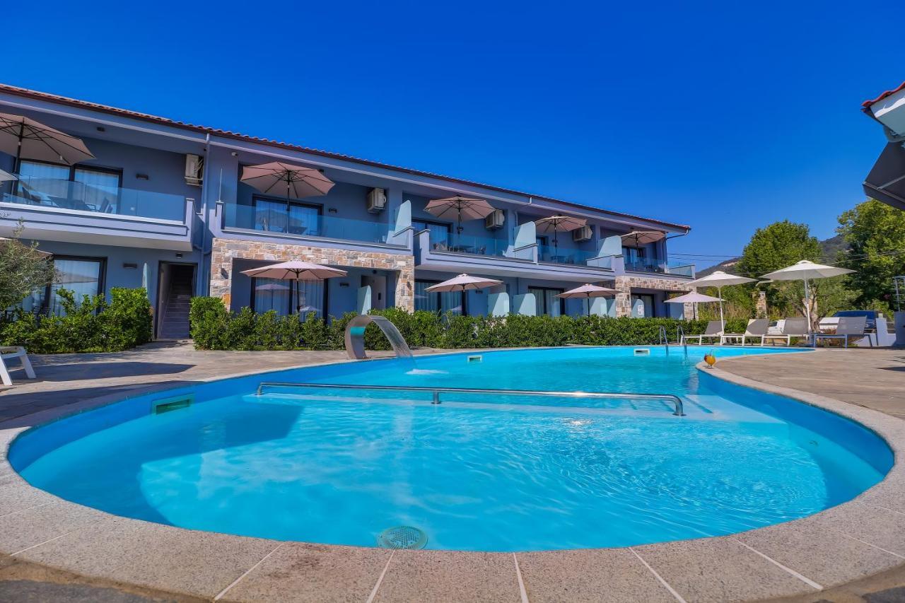 Theros Villas & Suites Chrysi Ammoudia Bagian luar foto